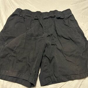 Denver Hayes Black Athletic Shorts with Elastic Waistband